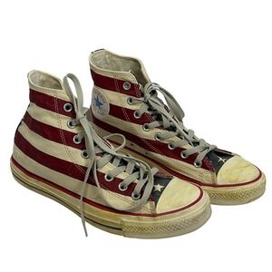 Converse Chuck Taylor All Star American Flag High Top Mens 8.5 Womens 10.5 Retro